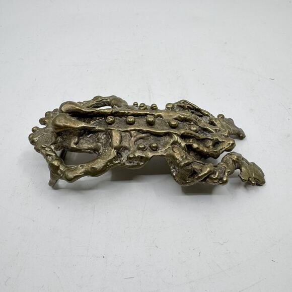 Vintage 70s STUDIO PUTNAM David Yurman Bronze Toad Belt Buckle